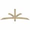 Ekena Millwork Davenport Rough Sawn Timber Gable Bracket, Douglas Fir, 72"W x 27"H x 4"D x 4"F, 9/12 Pitch GBW072X27X0404DAV00RDF - alternate 1